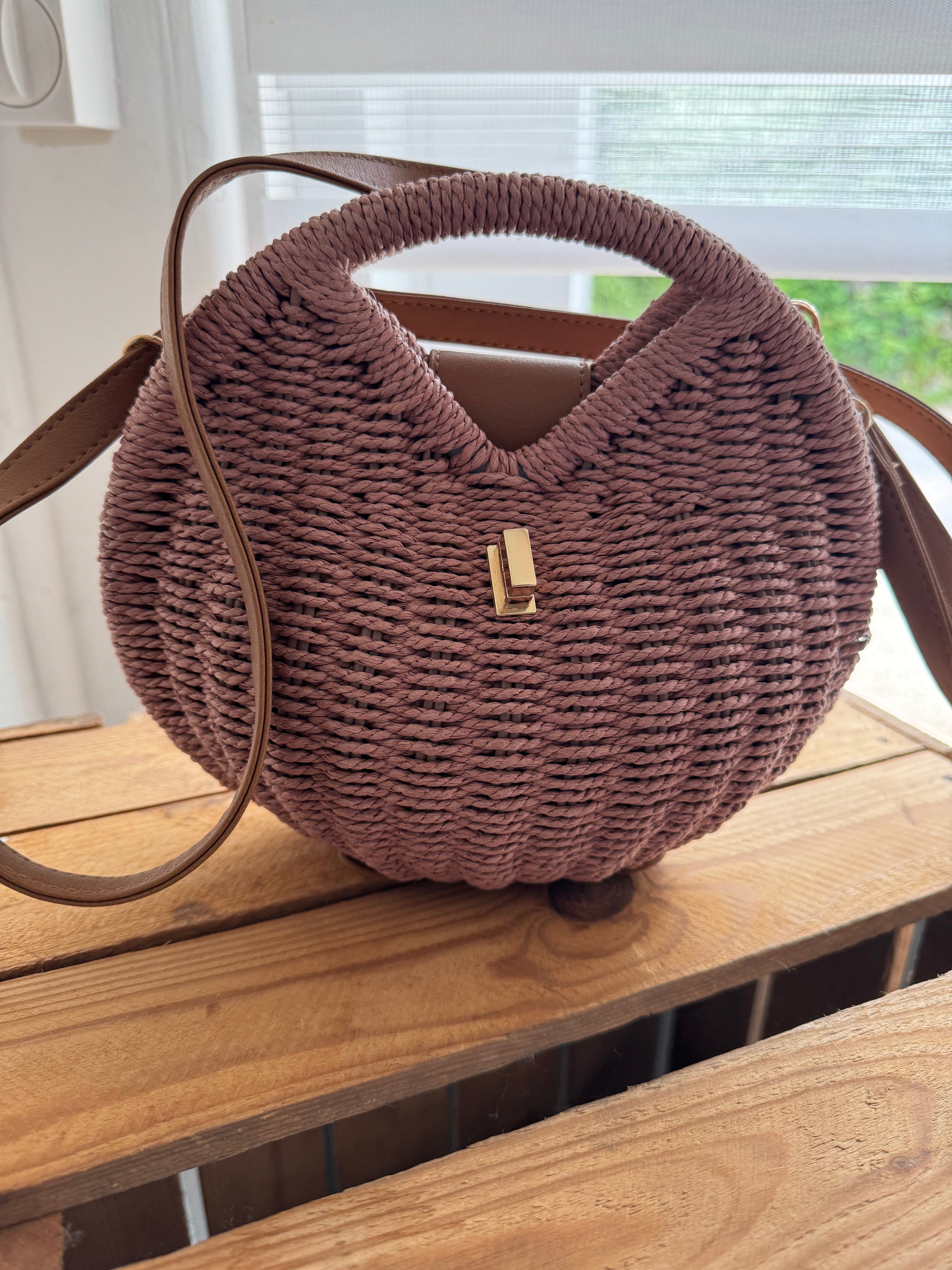 Kleine Korb Handtasche