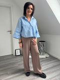 Bequeme Marlene Hose mit Biese