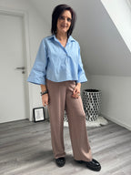 Bequeme Marlene Hose mit Biese