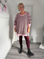 Bigsize Streifensweatshirt