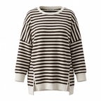 Bigsize Streifensweatshirt