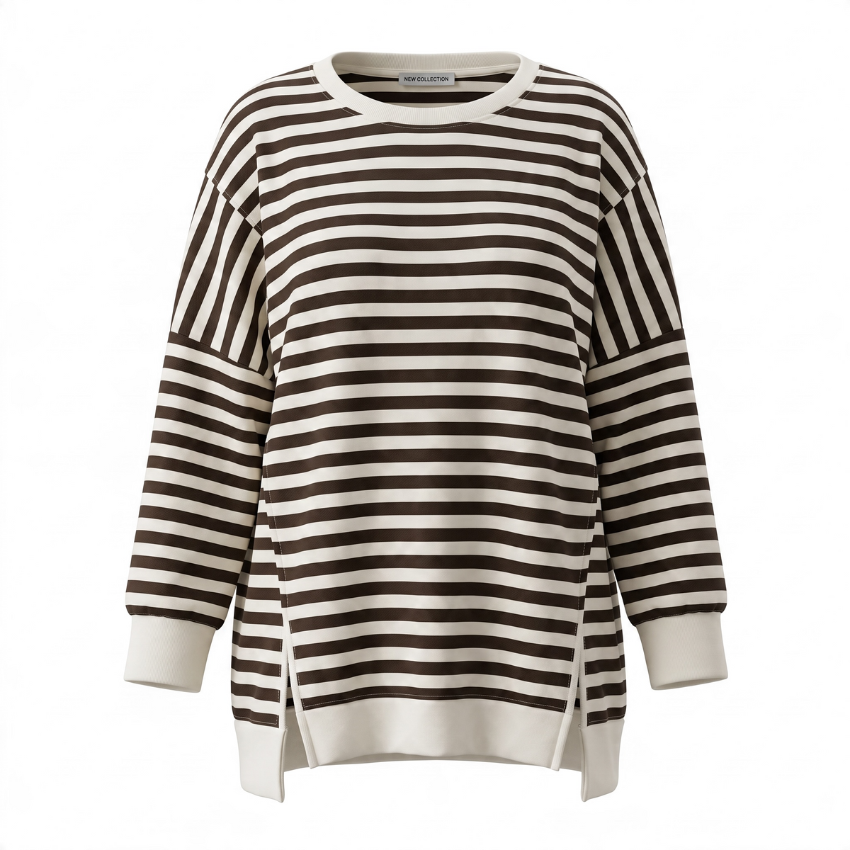 Bigsize Streifensweatshirt
