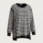 Bigsize Streifensweatshirt