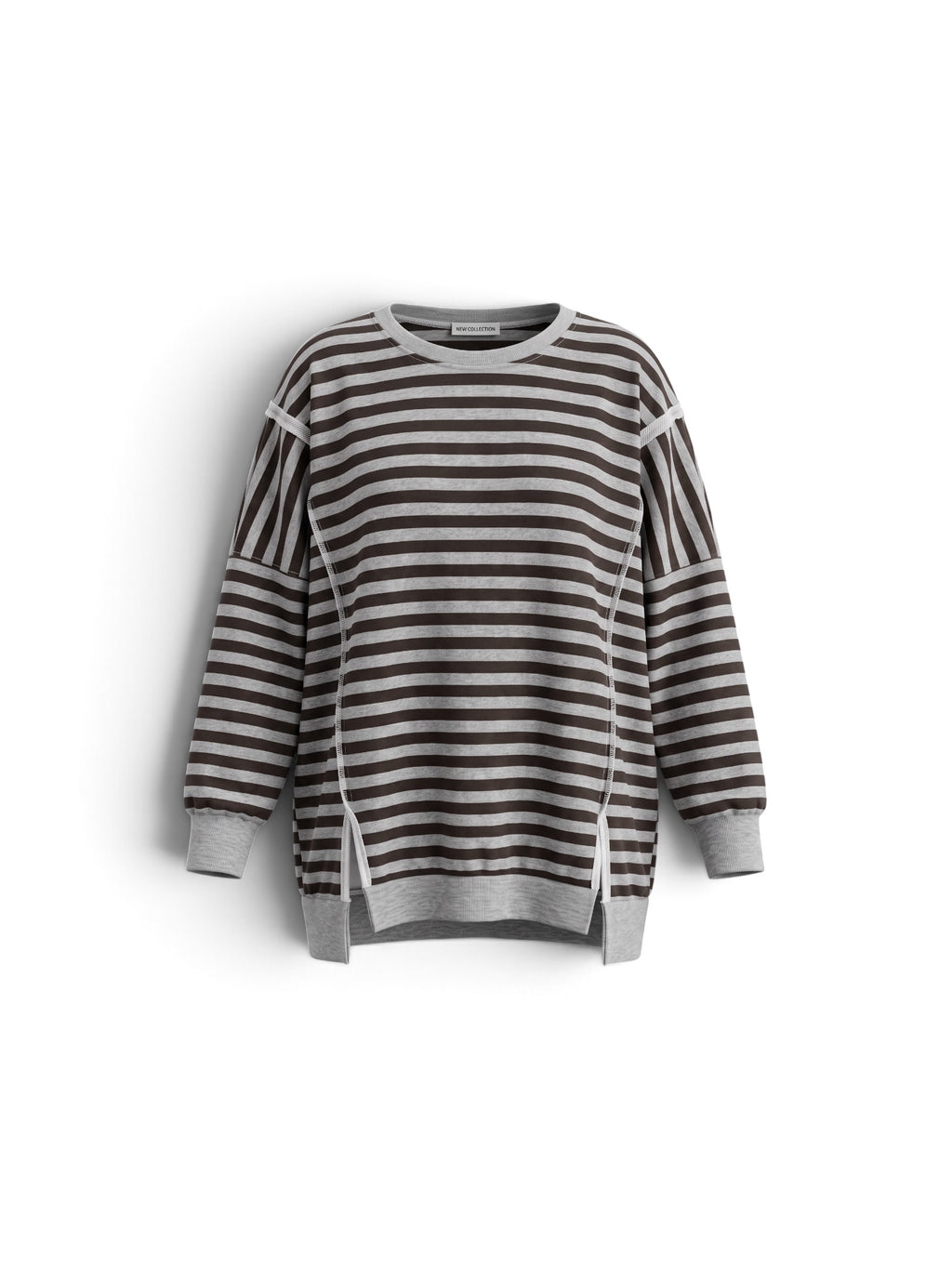 Bigsize Streifensweatshirt