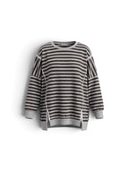 Bigsize Streifensweatshirt