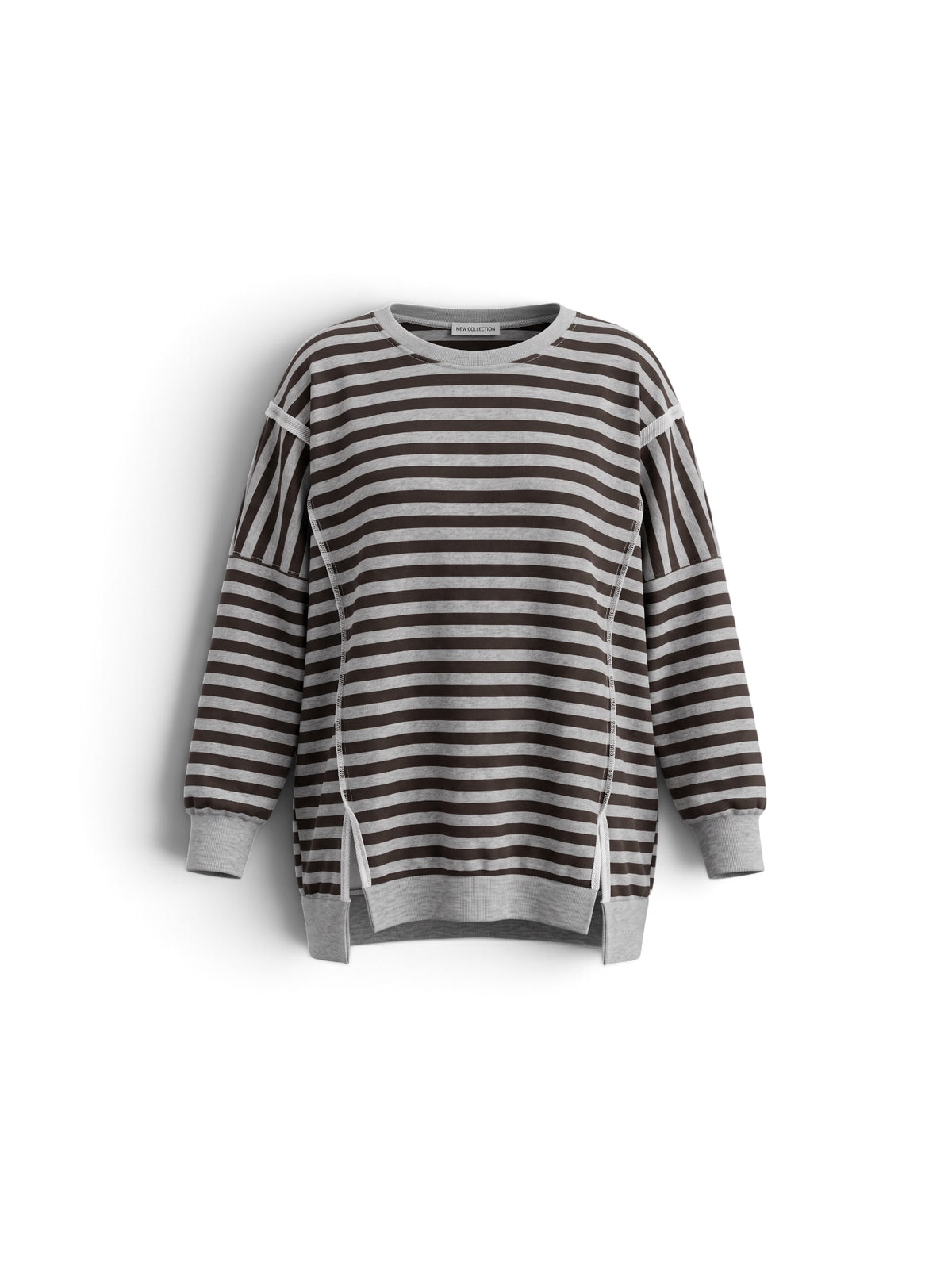 Bigsize Streifensweatshirt