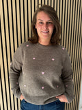 Herzchen Strickpullover