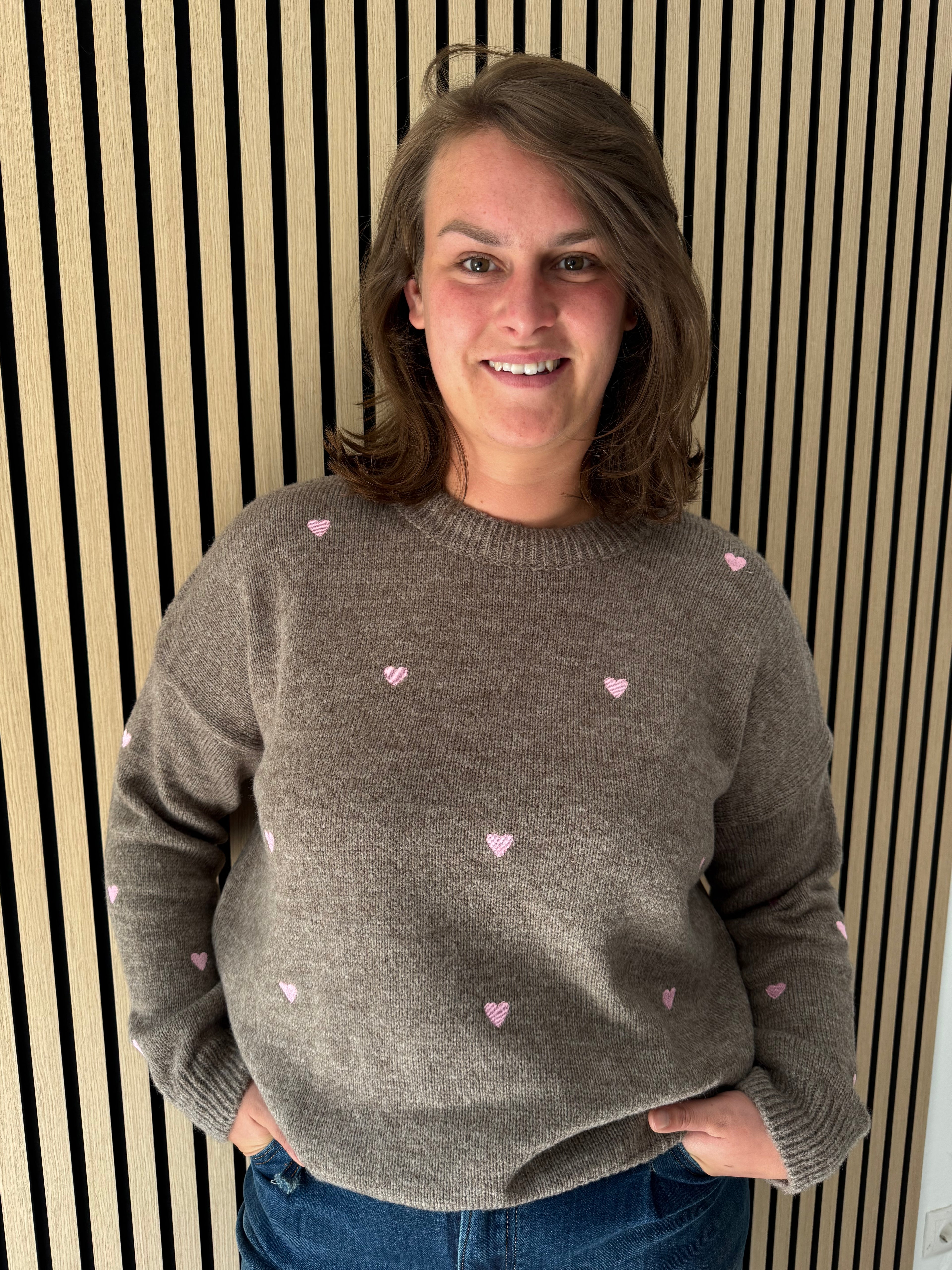 Herzchen Strickpullover