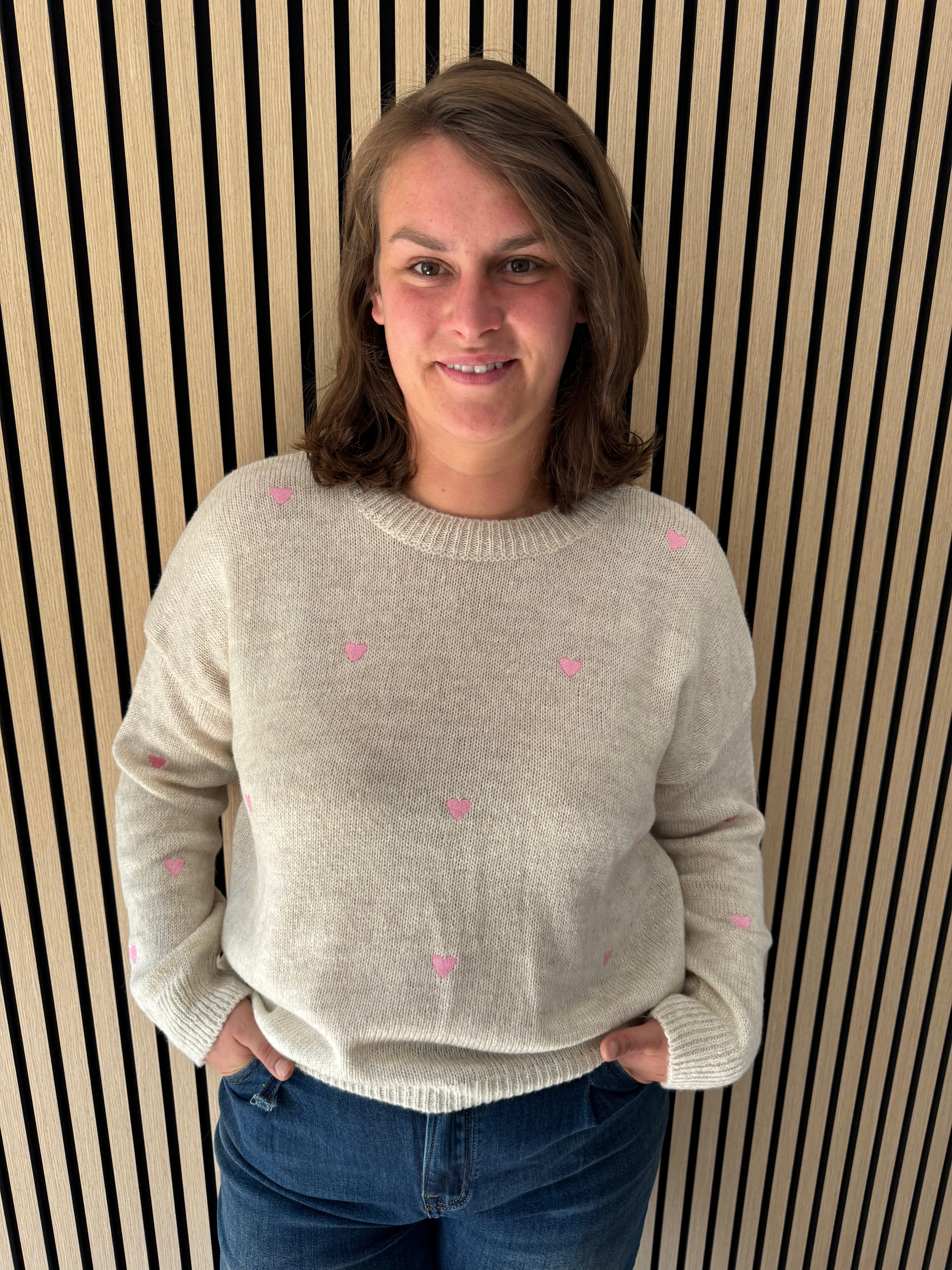 Herzchen Strickpullover