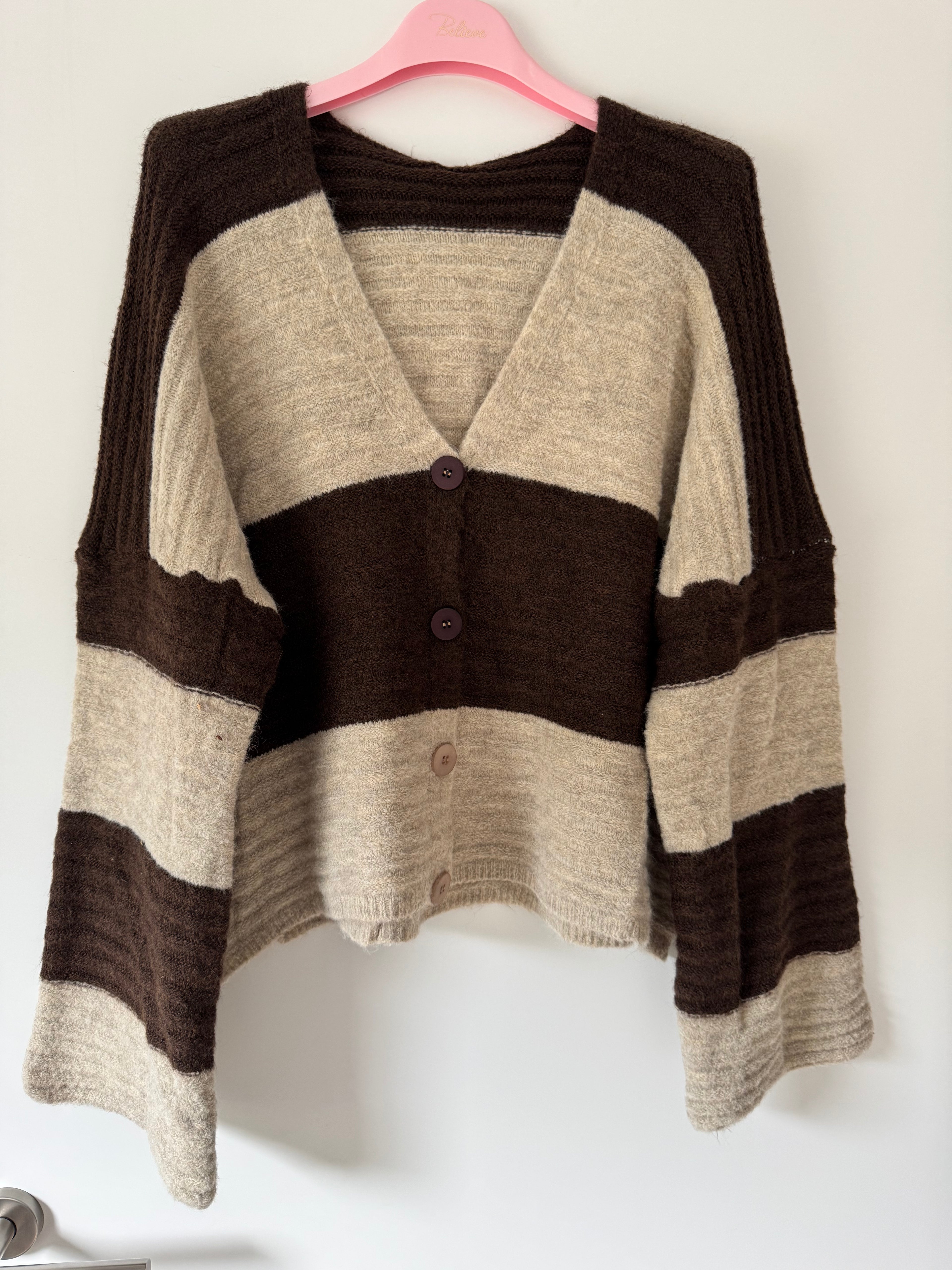 Oversize Strickjacke