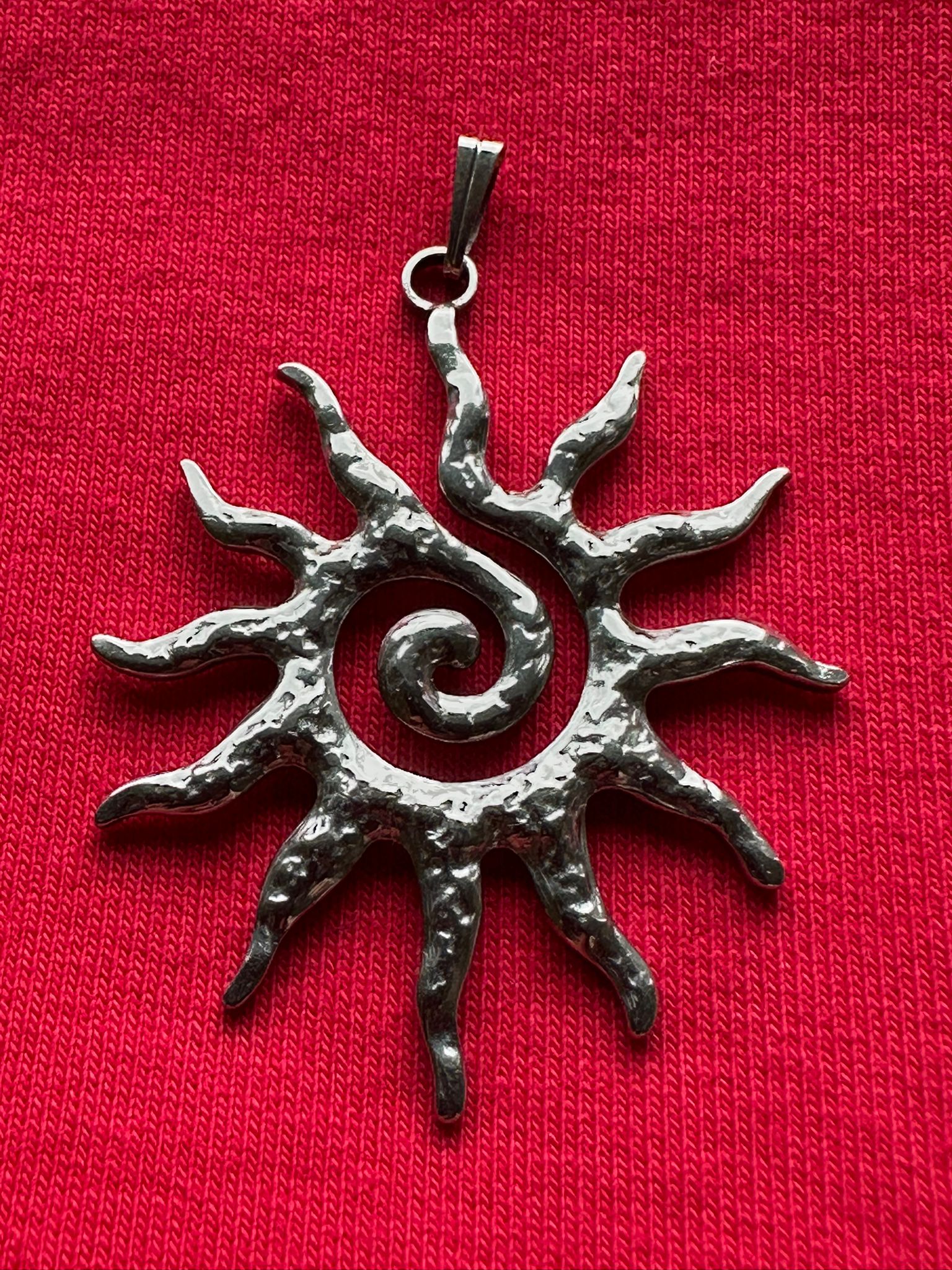 Edelstahlanhänger Sonne