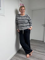 Sommerliche Marlenehose mit Biese