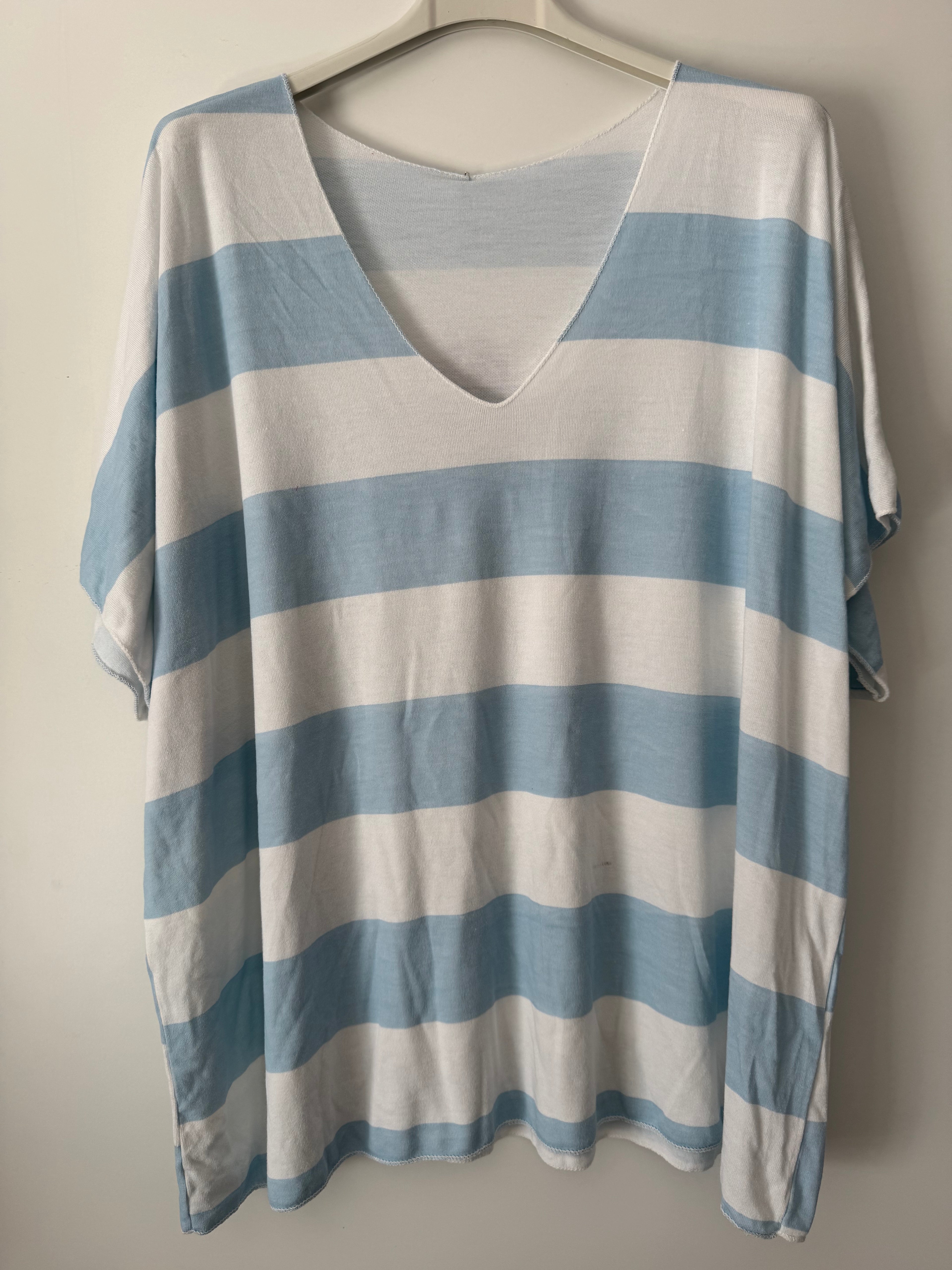 Basic Shirt mit V Ausschnitt