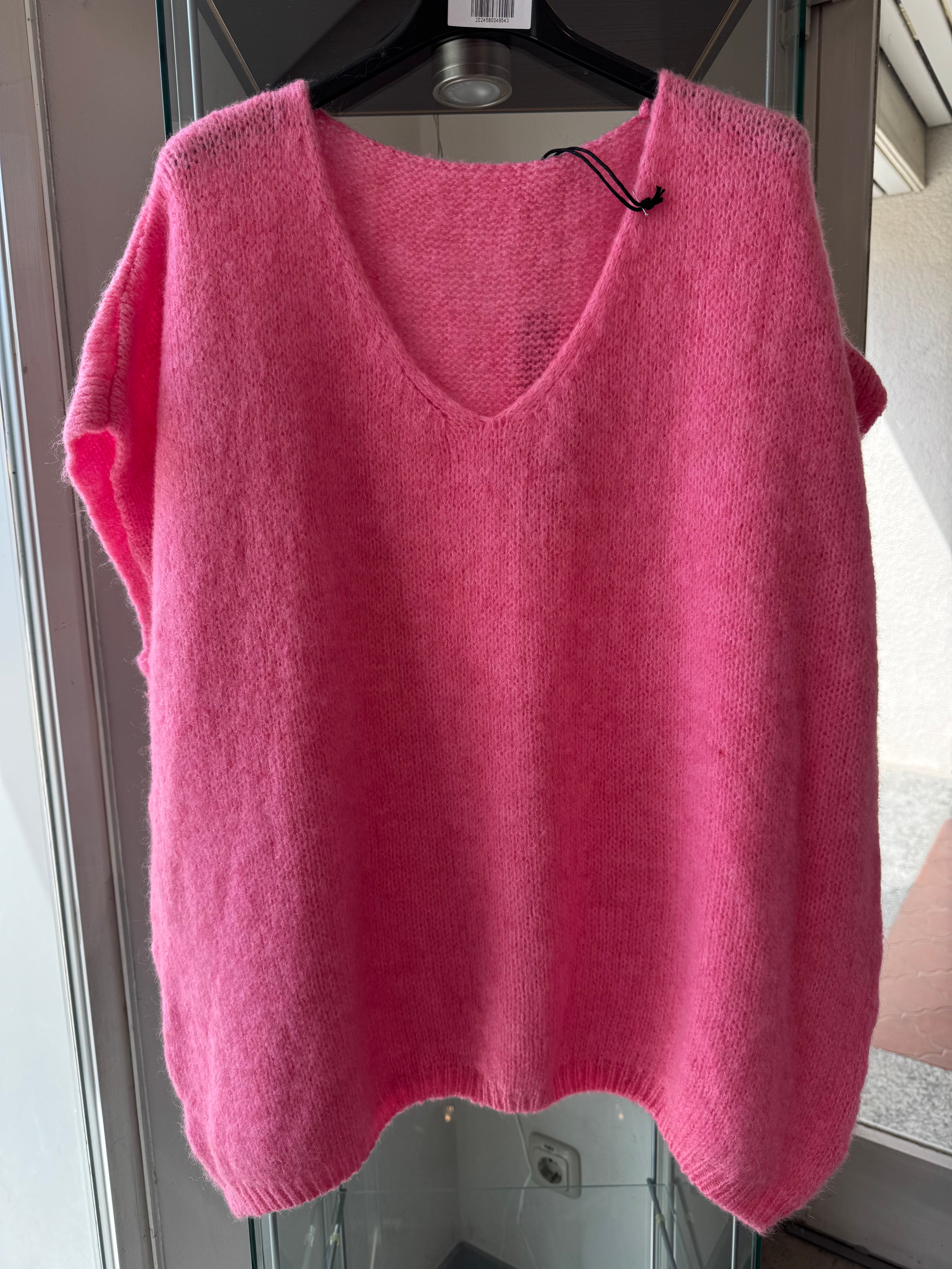 Strickpullunder mit V Ausschnitt