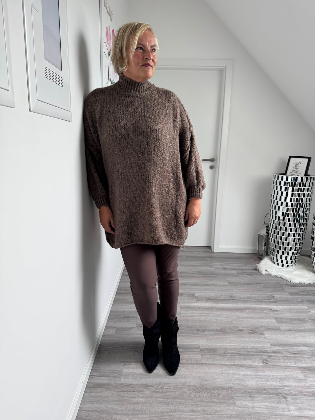 Long Pulli/Kleid-Strick
