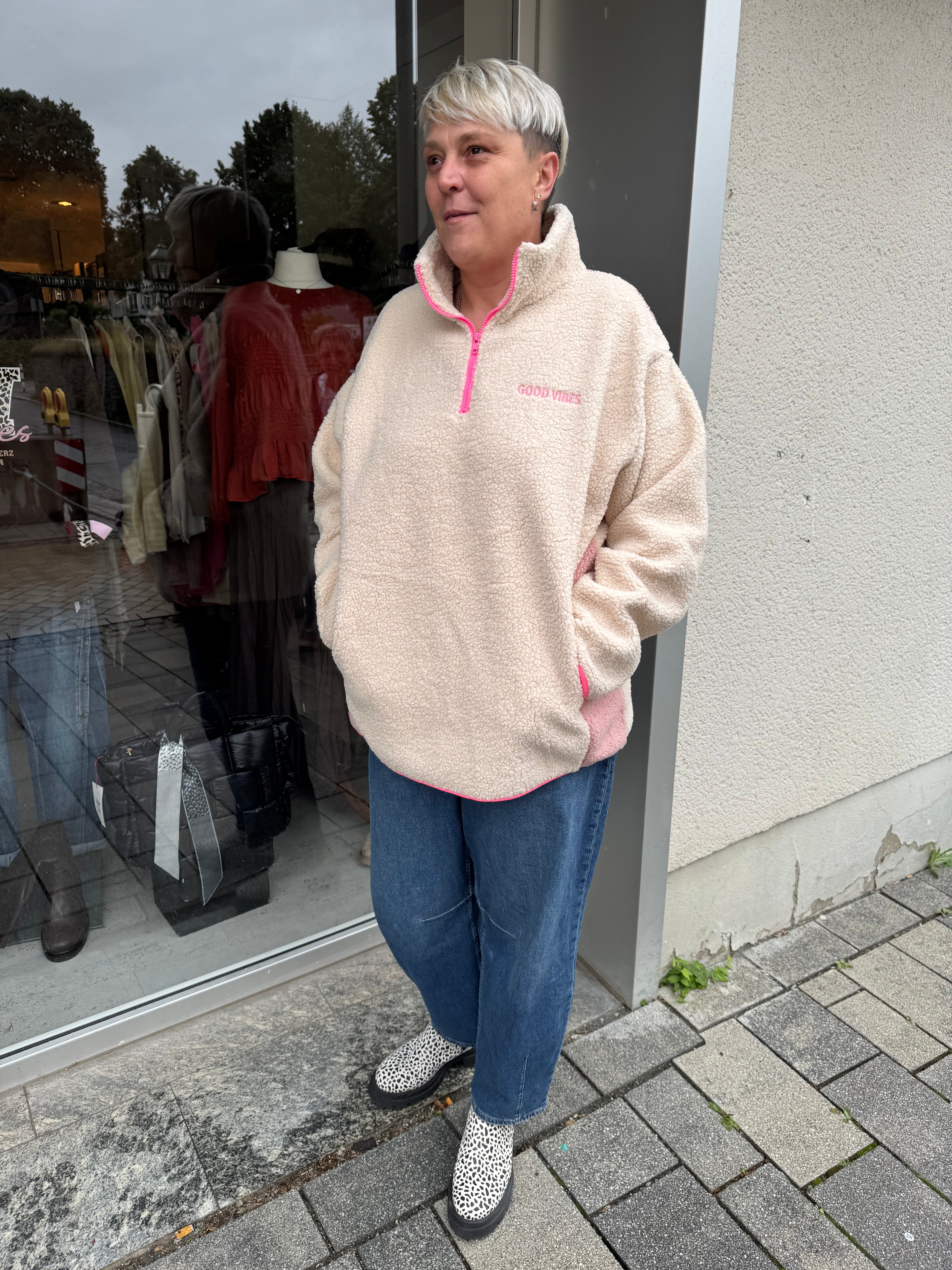 Teddy-fleece Zwillingsherz Good vibes