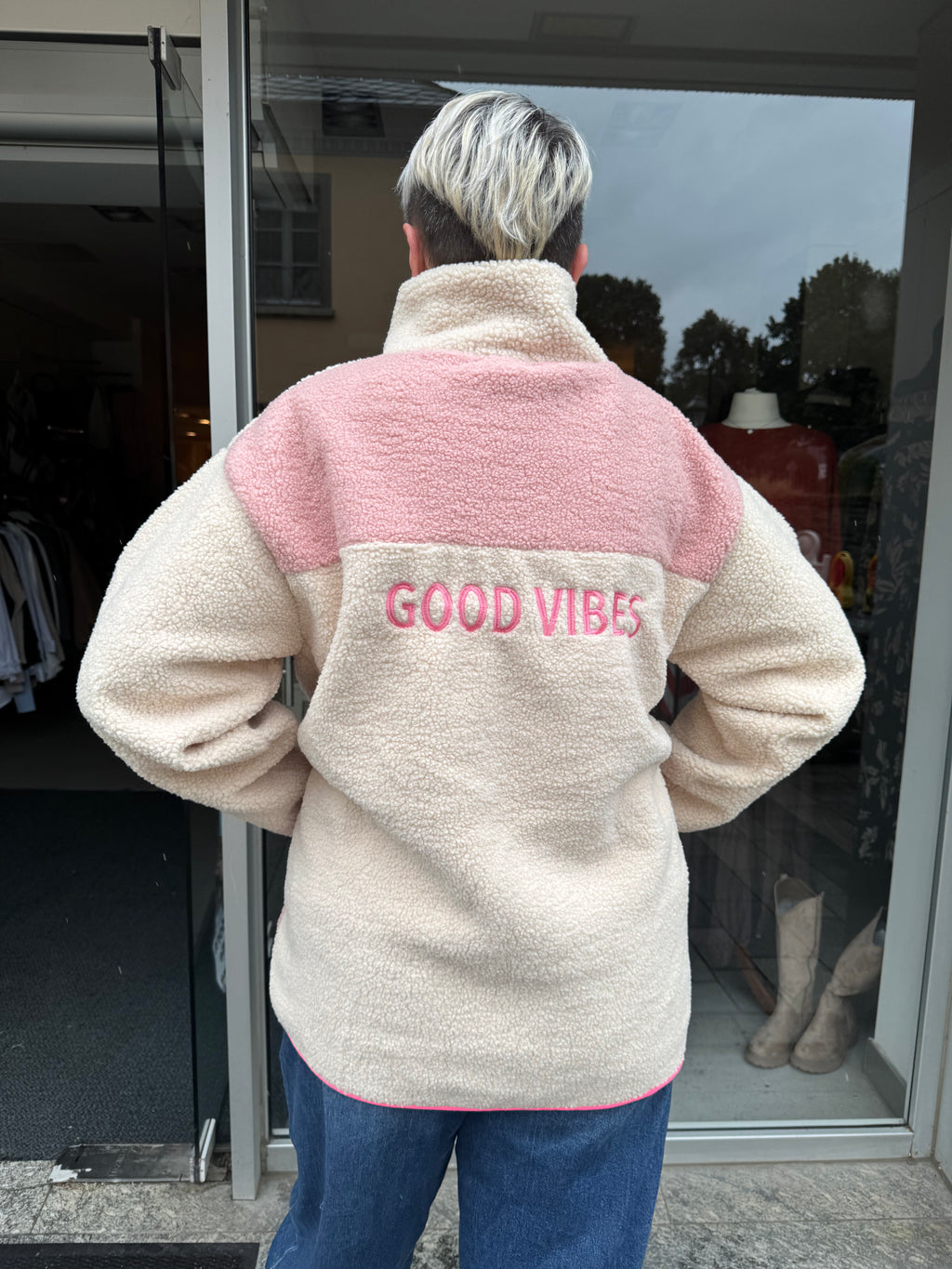 Teddy-fleece Zwillingsherz Good vibes