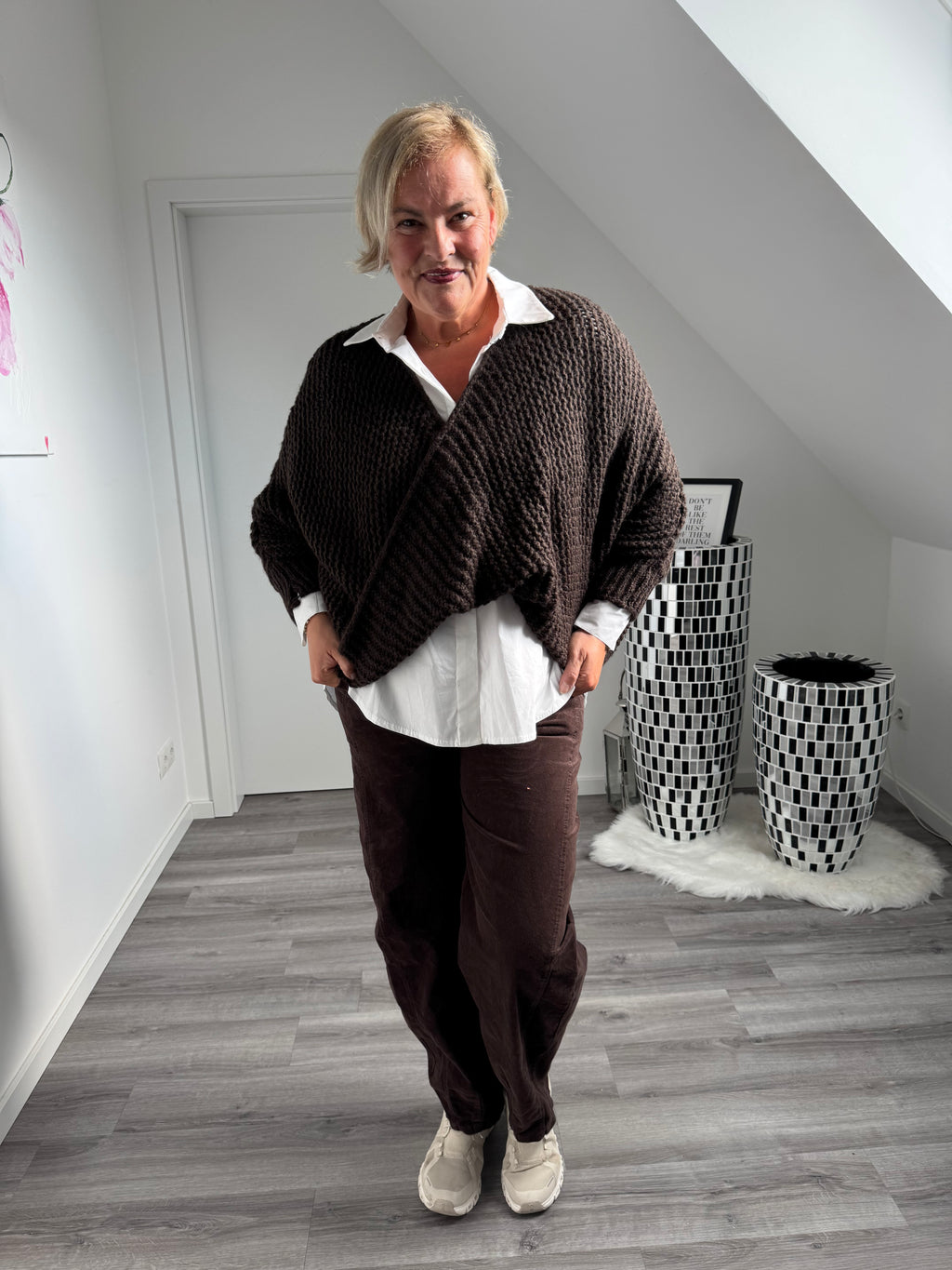 Ponchpulli/Überwurf-Strick
