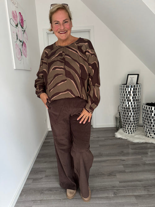 Bluse mit Print Yest curvy