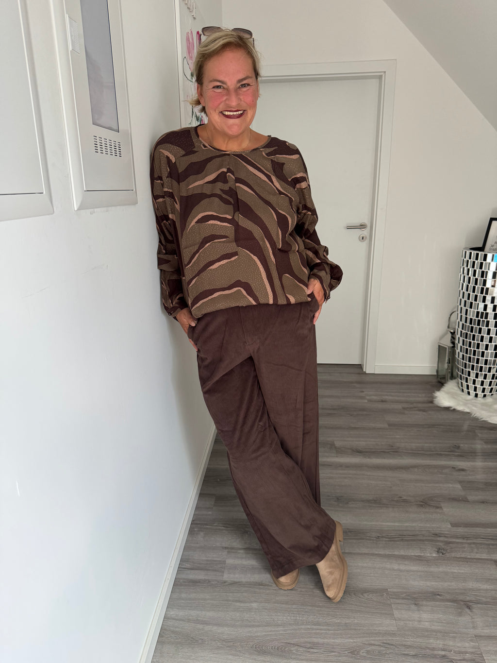 Bluse mit Print Yest curvy