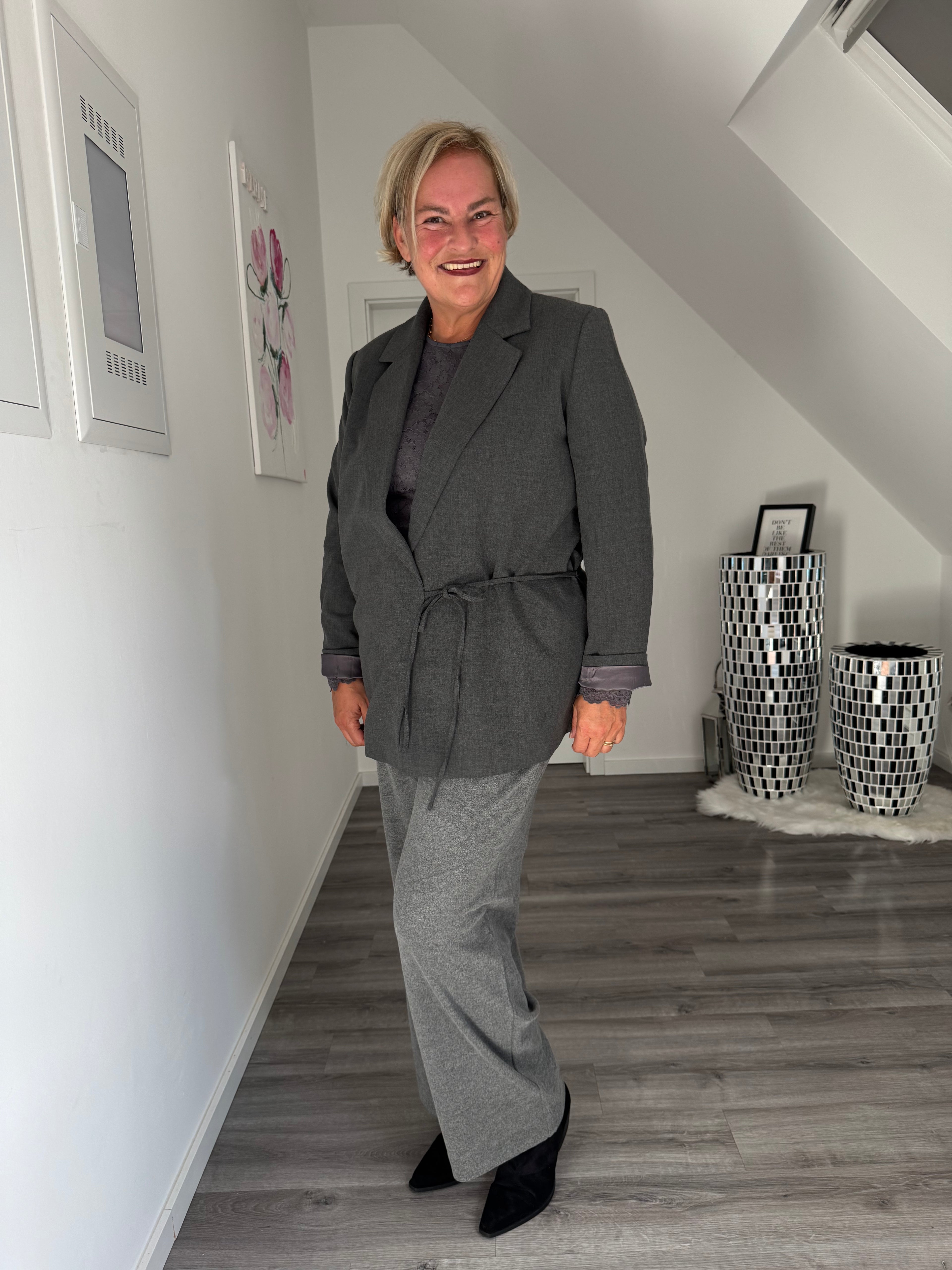 Blazer Yest mit  Bindebändchen