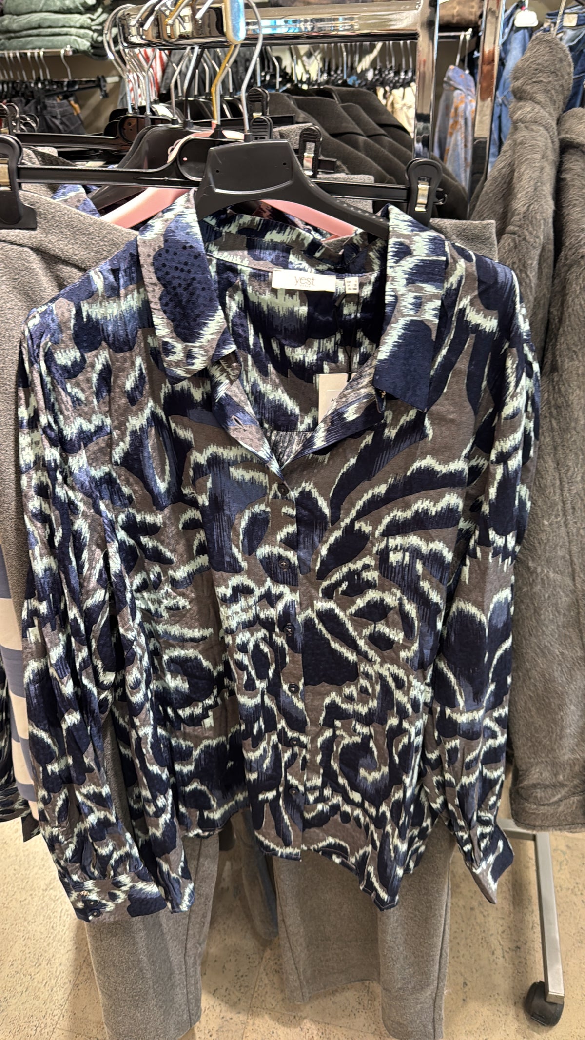 Bluse mit Print Yest curvy