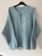 Strickweste im Military Style