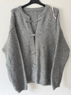 Strickweste im Military Style