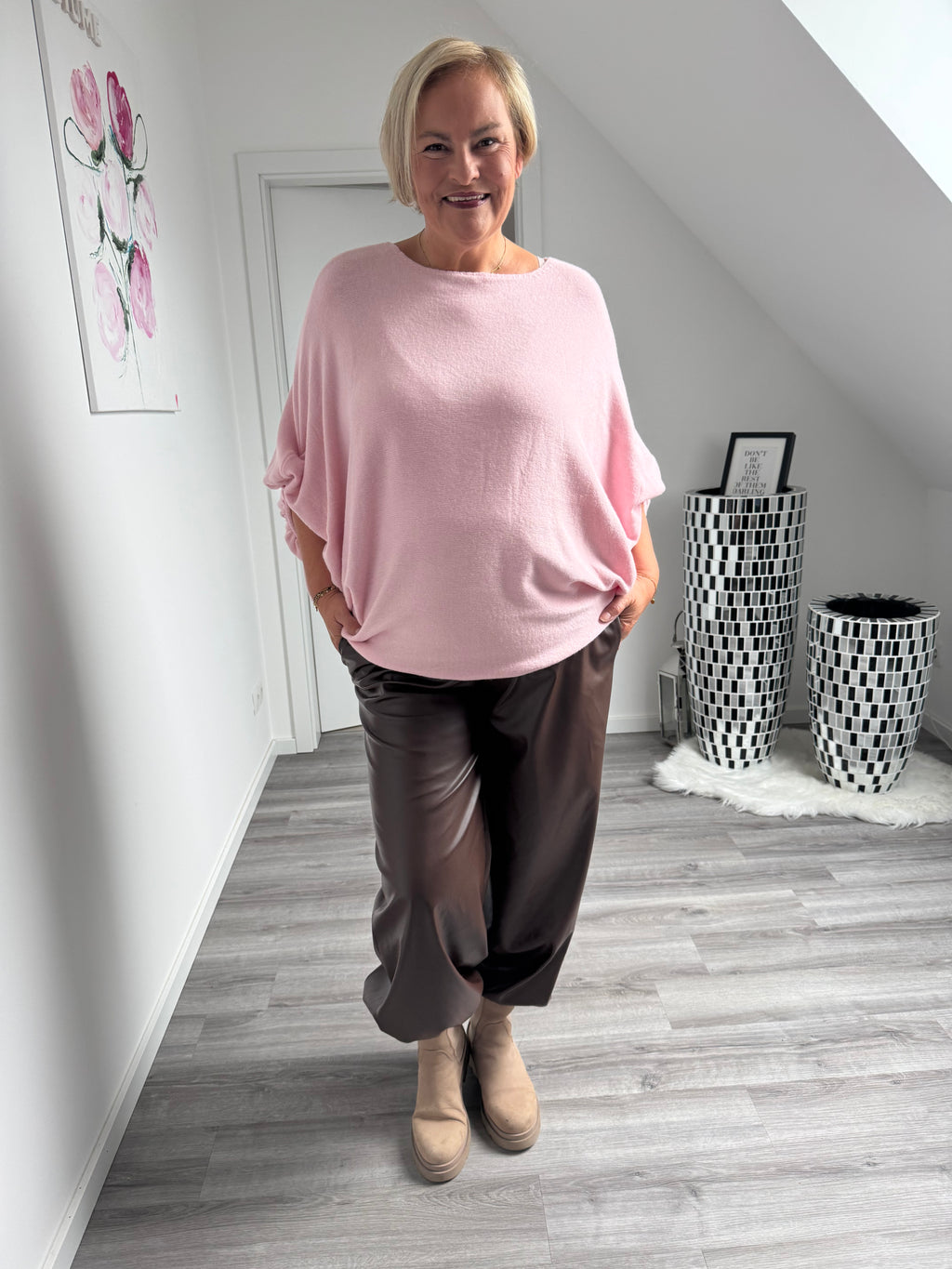 Lederoptik Ballonhose