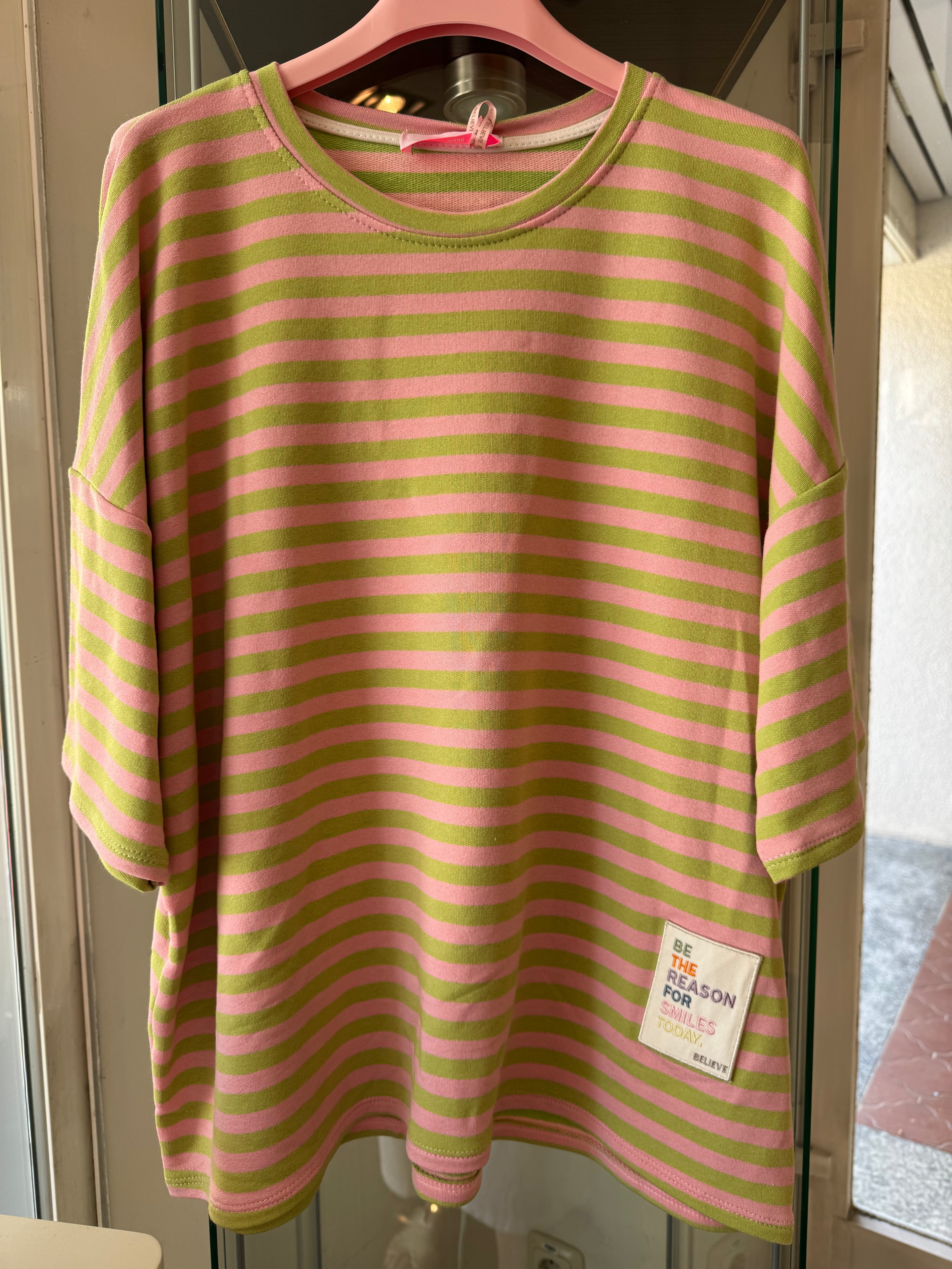 Sweatshirt gestreift