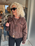 Wildlederoptik Kurzjacke