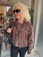 Wildlederoptik Kurzjacke