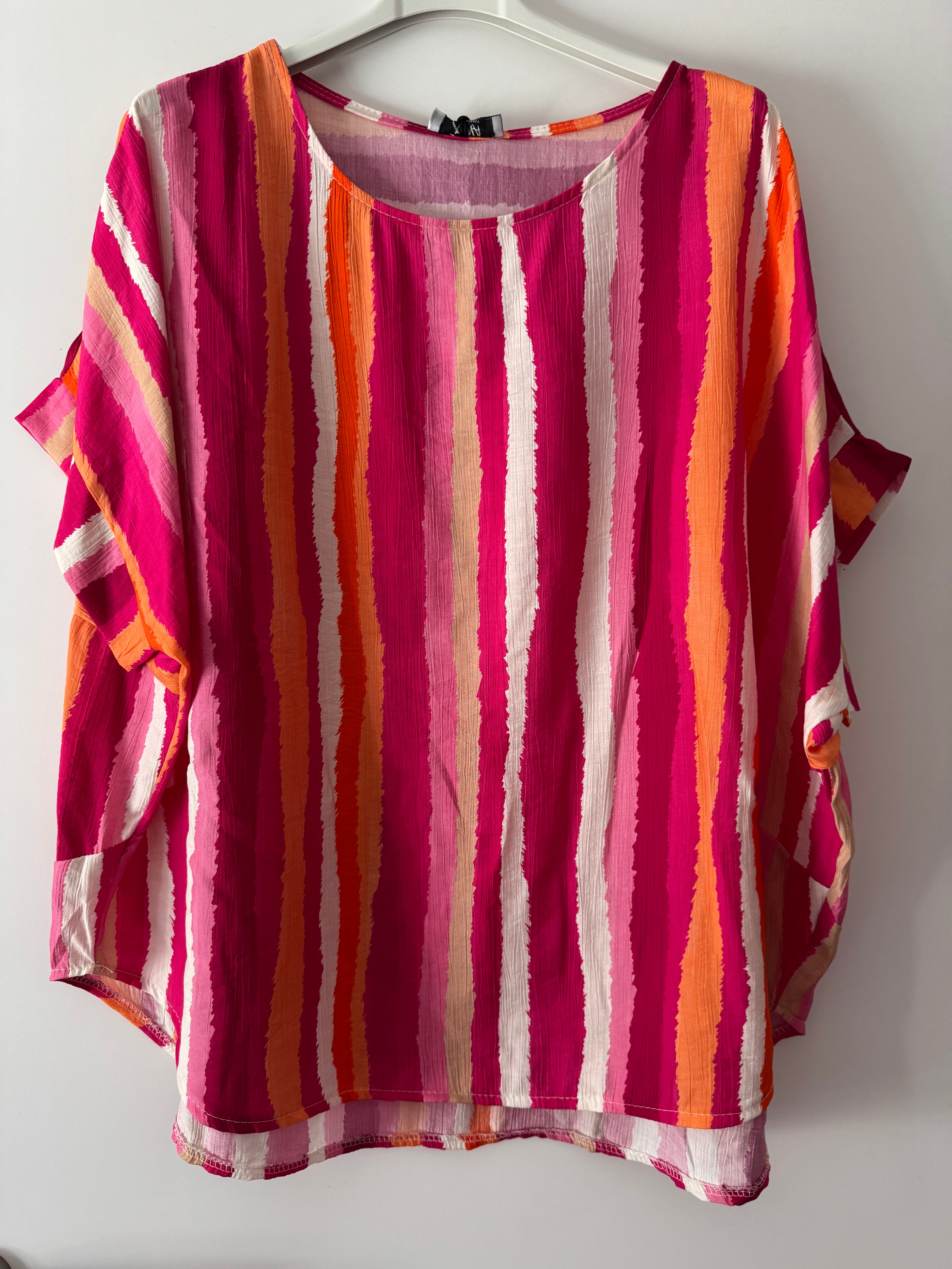 Bluse bunt gestreift