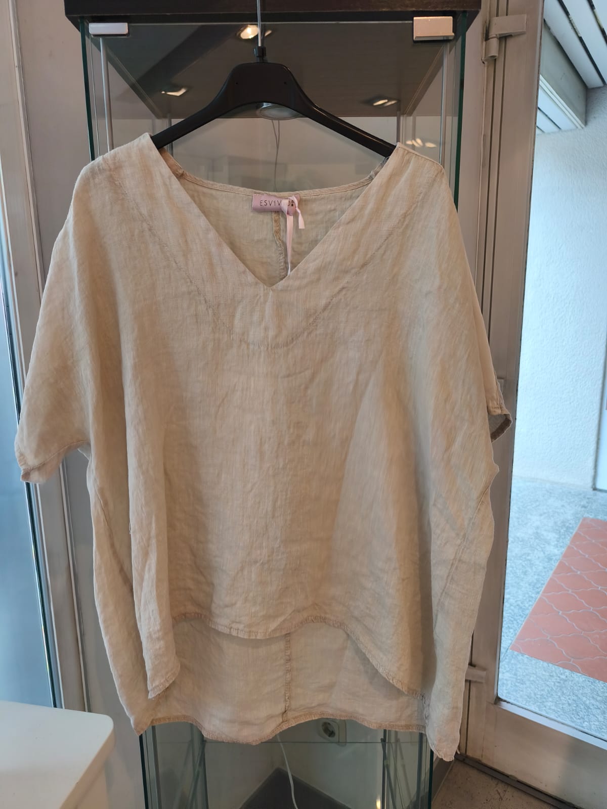 Oversize Leinenshirt