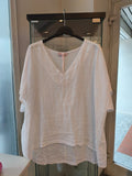 Oversize Leinenshirt