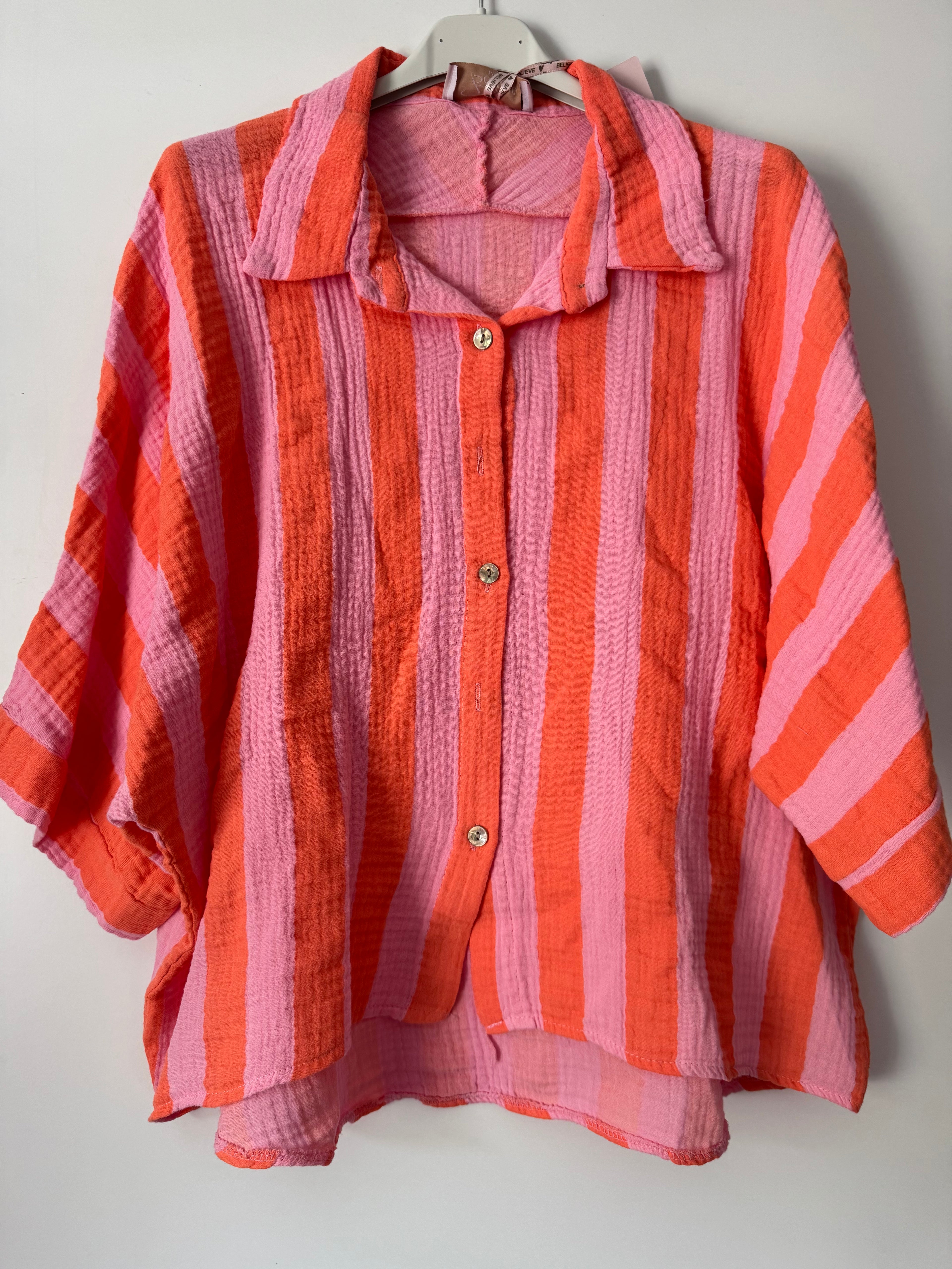 Musselinbluse gestreift