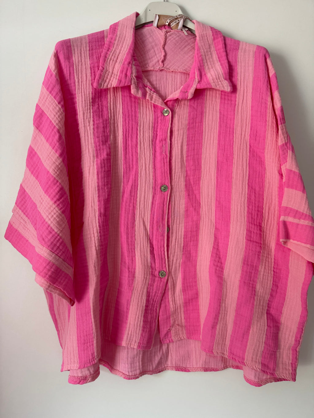 Musselinbluse gestreift