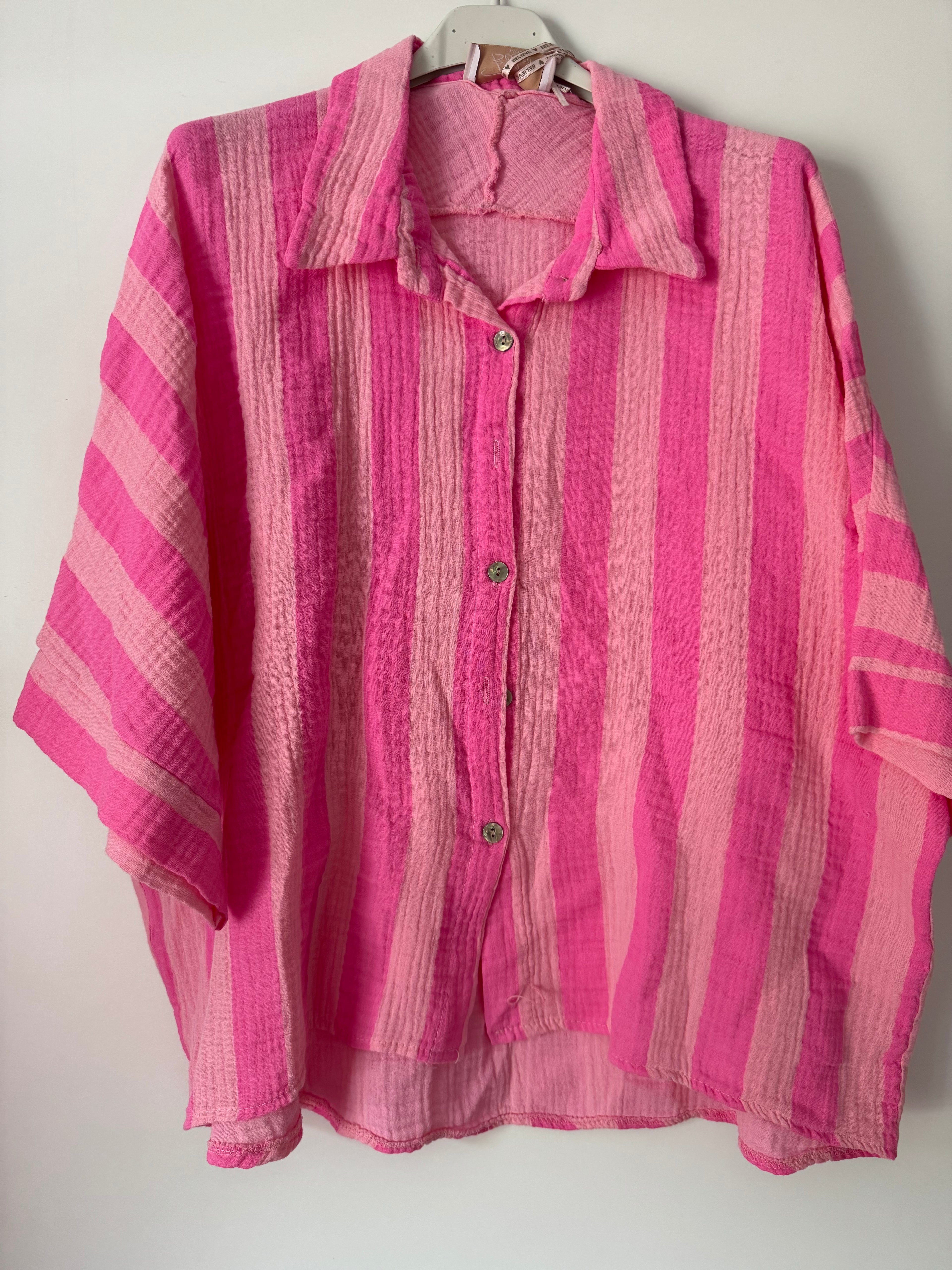 Musselinbluse gestreift