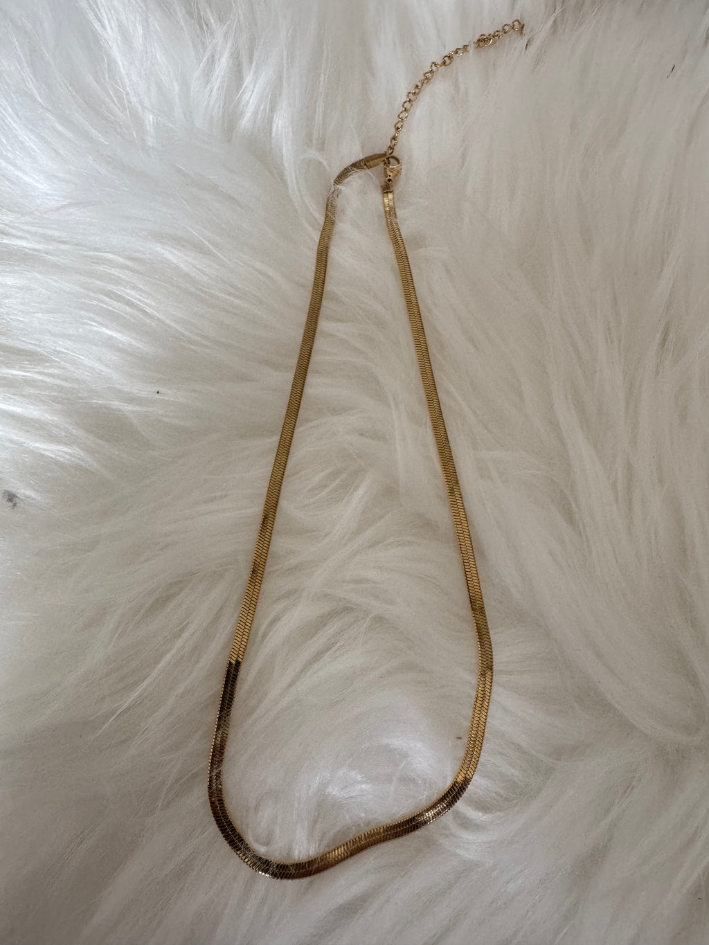 Schlangenkette aus Edelstahl gold