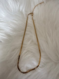 Schlangenkette aus Edelstahl gold