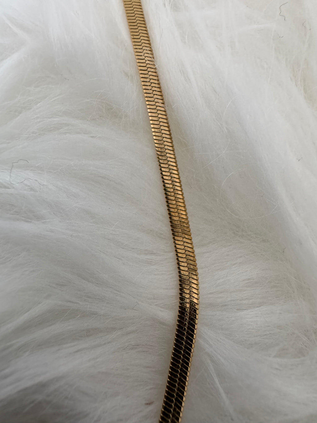Schlangenkette aus Edelstahl gold