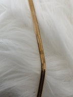 Schlangenkette aus Edelstahl gold