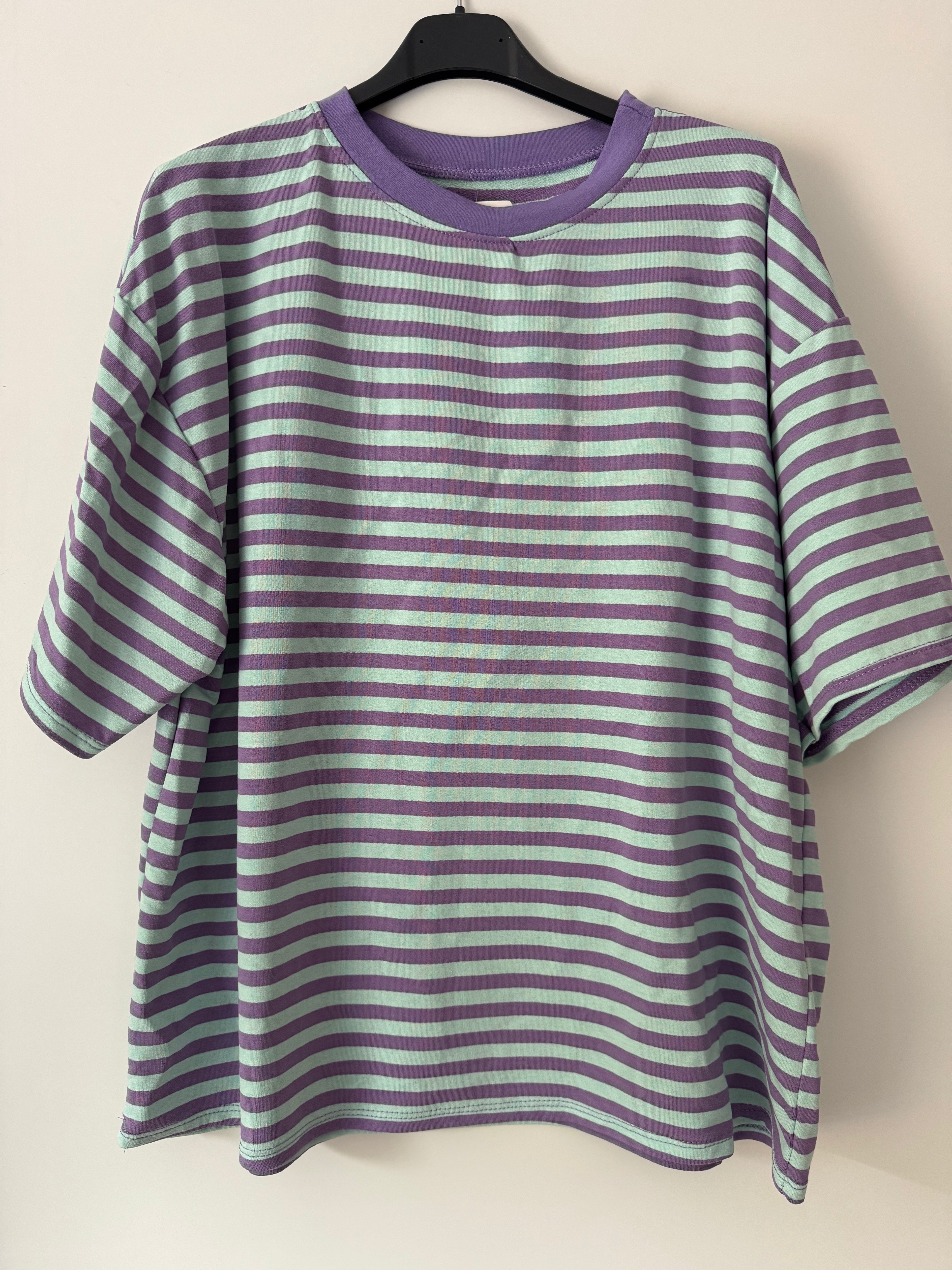 T Shirt gestreift Viskose