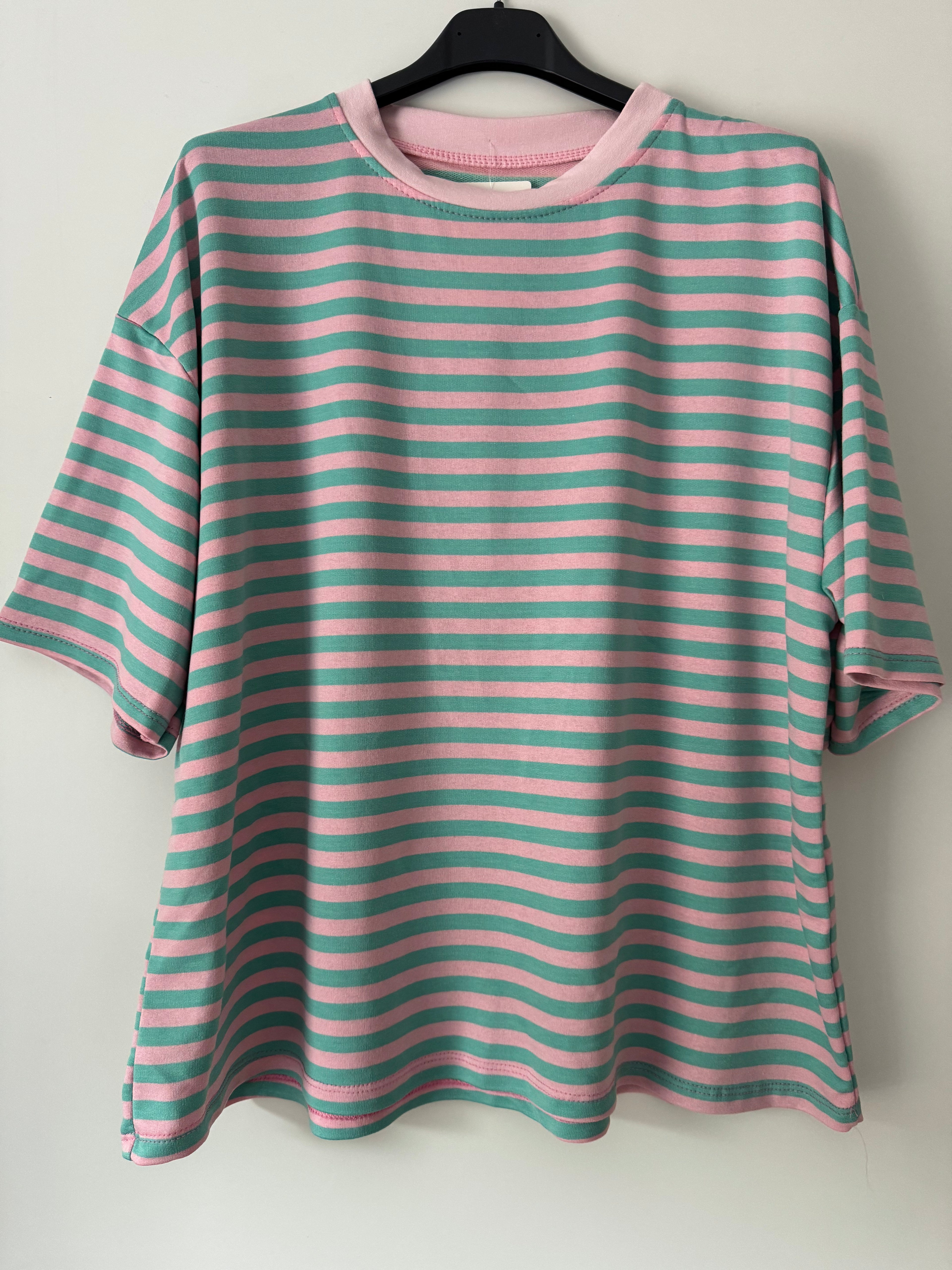 T Shirt gestreift Viskose