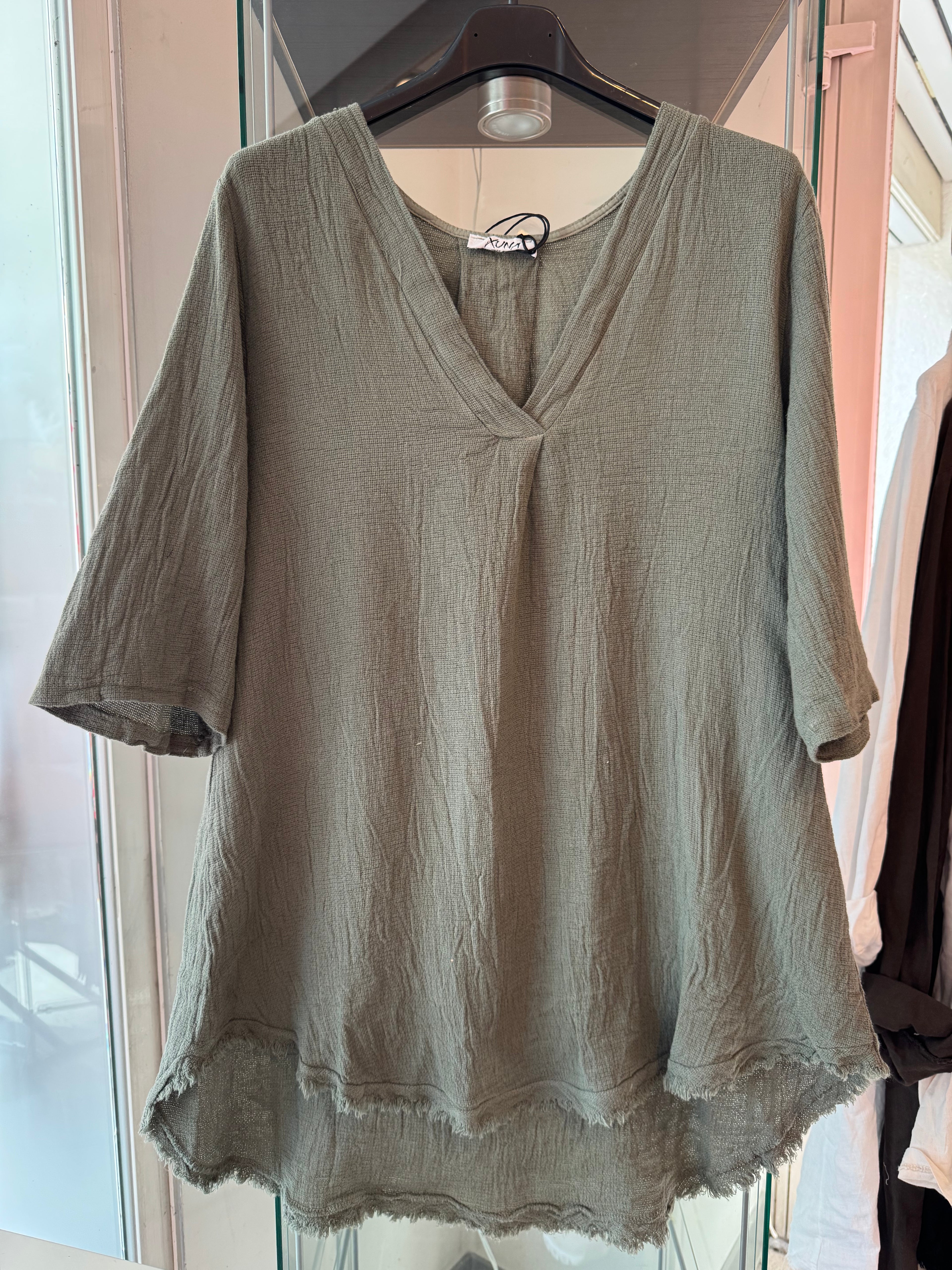 Leinen-Baumwollmix  Shirt