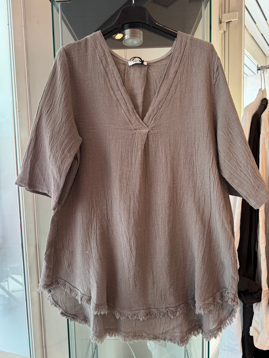 Leinen-Baumwollmix  Shirt