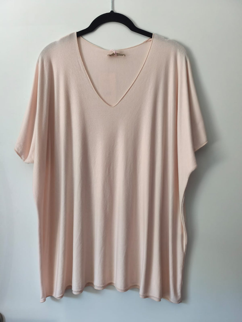 Viskose Shirt mit V Ausschnitt