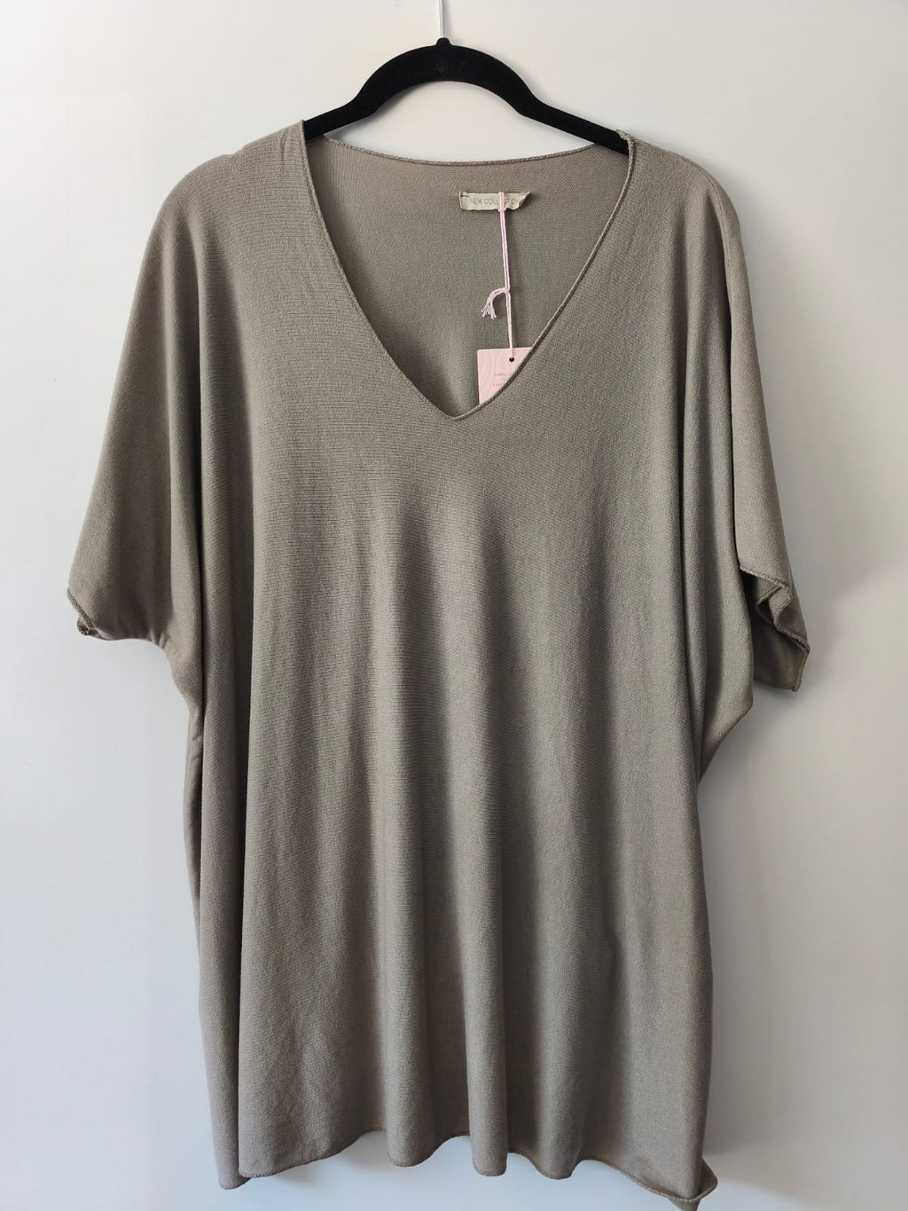 Viskose Shirt mit V Ausschnitt