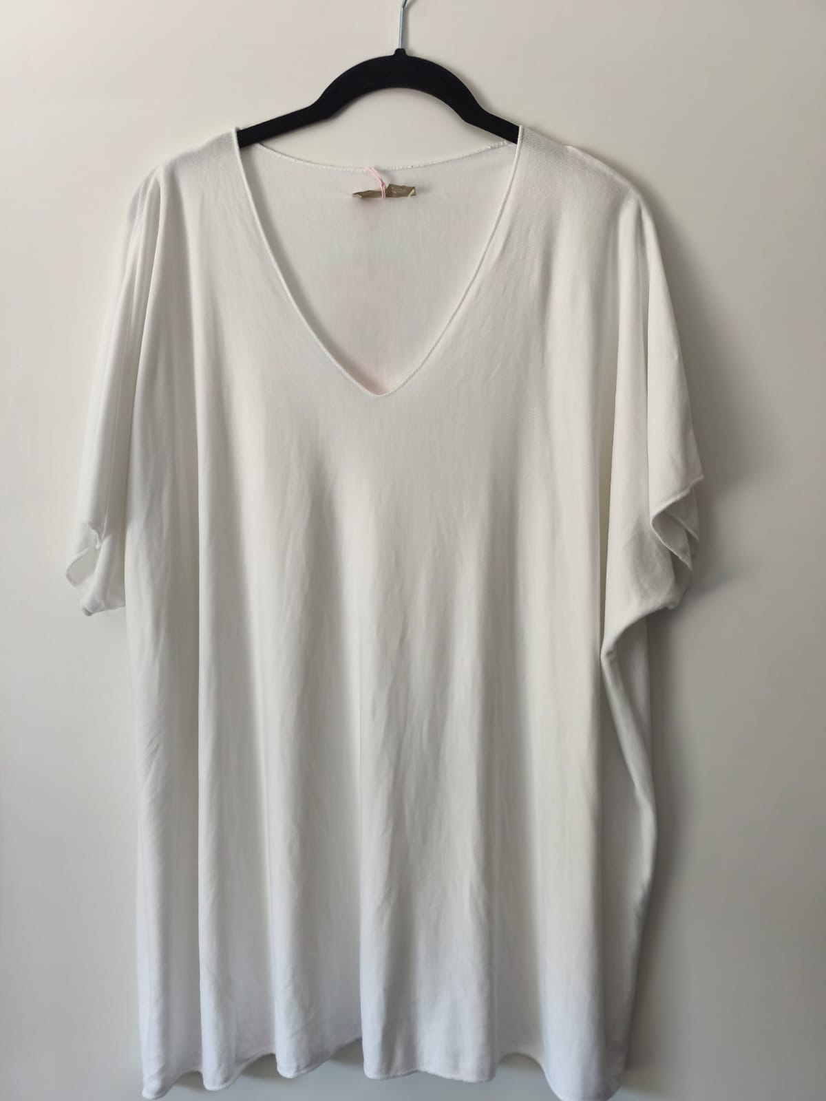 Viskose Shirt mit V Ausschnitt