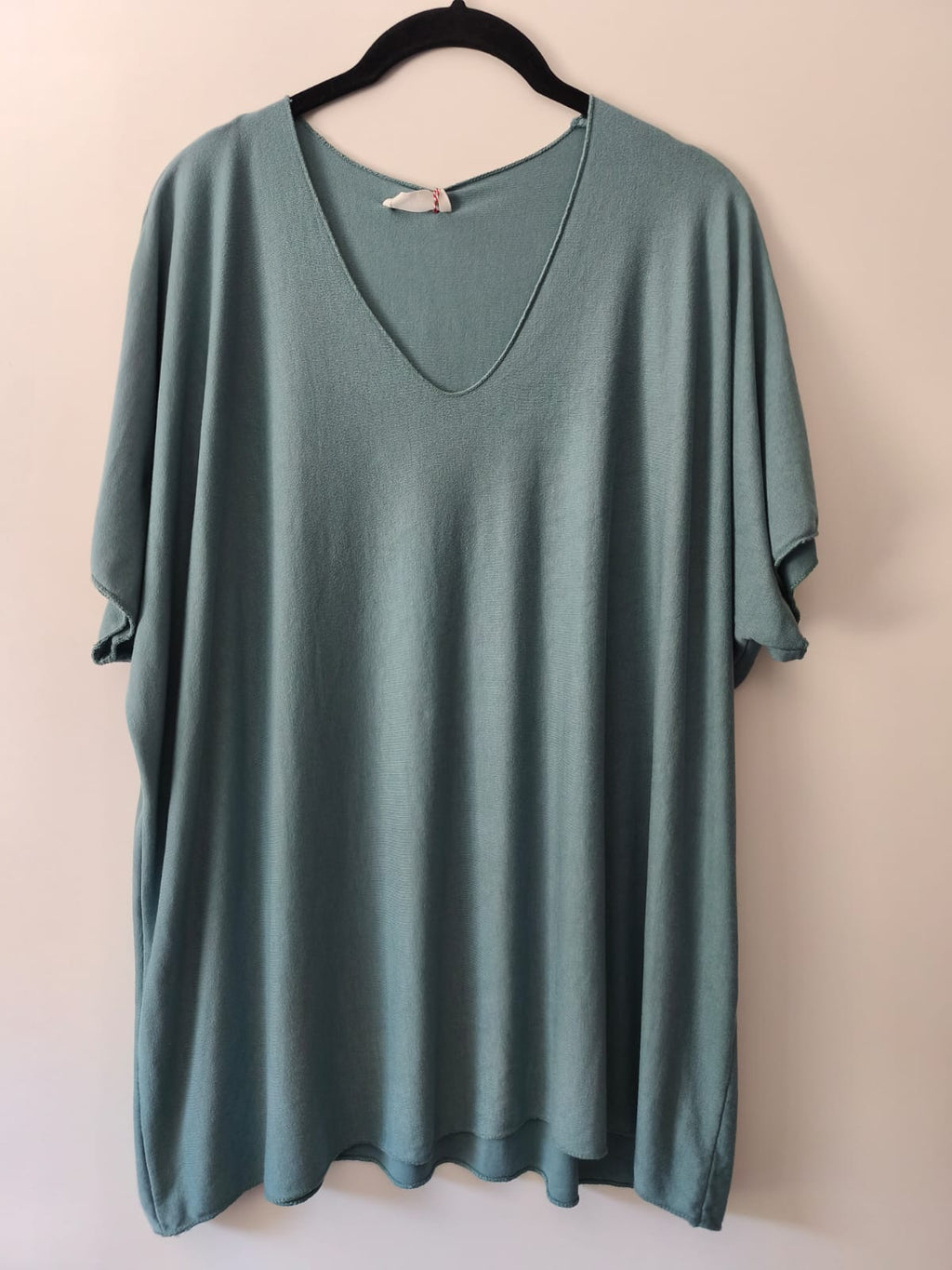 Viskose Shirt mit V Ausschnitt